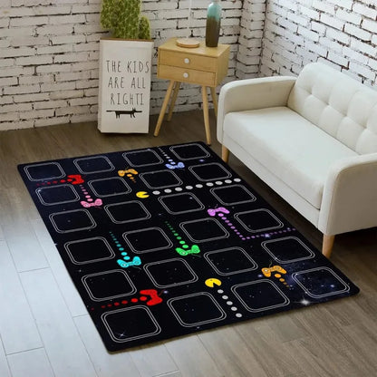 tapis sol gamer manette pacman