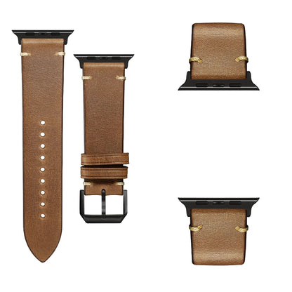 Bracelet en cuir pour Apple Watch Ultra 49 mm – look professionnel