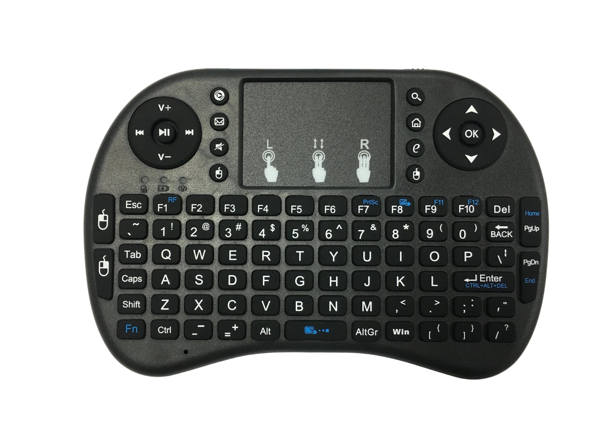 clavier sans fil mini noir avec pad querty
