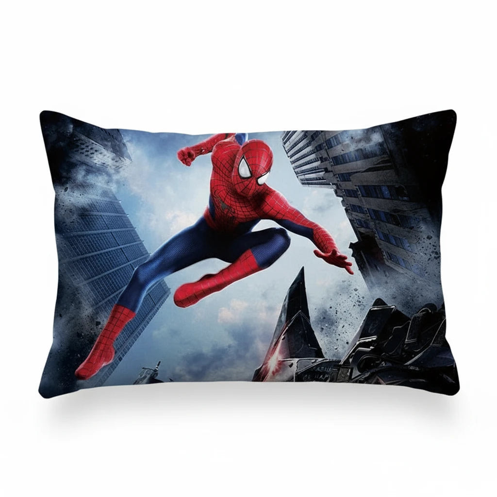 Taie d’oreiller peluche douce – motif Spider-Man Marvel pour enfants